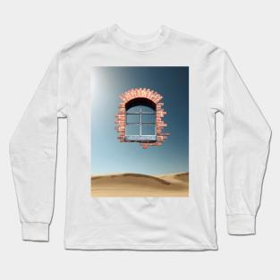 Reflection And Introspection - Surreal/Collage Art Long Sleeve T-Shirt